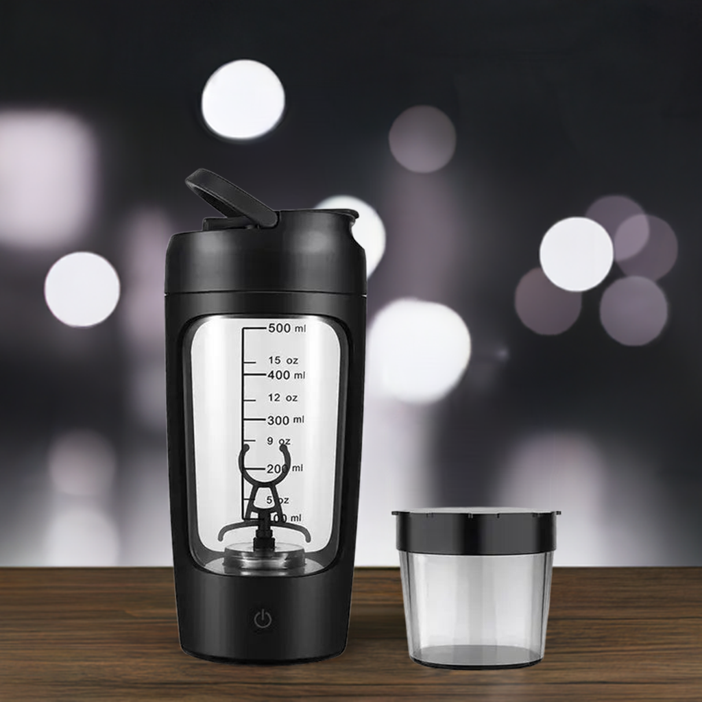 Electric Portable Whey Protein Shaker Bottle