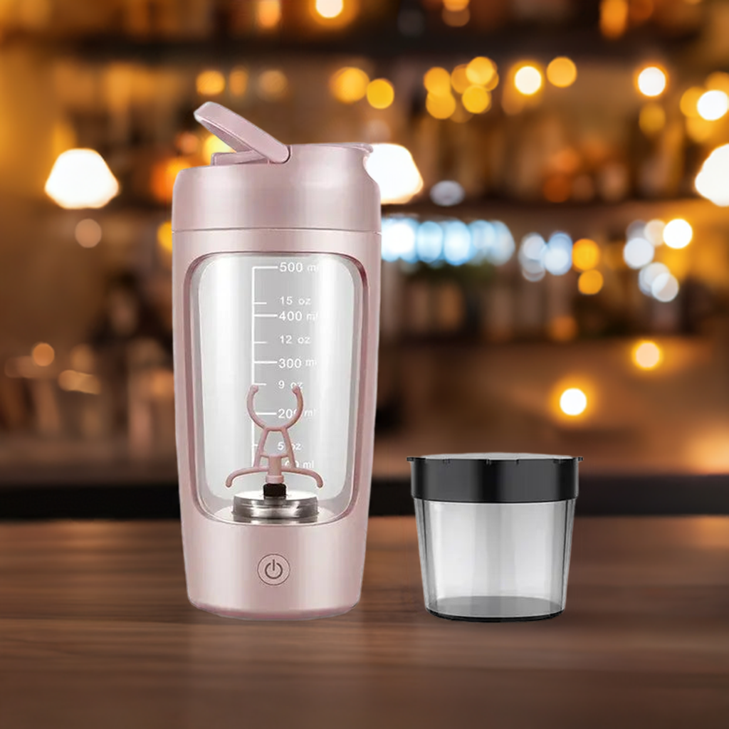 Electric Portable Whey Protein Shaker Bottle