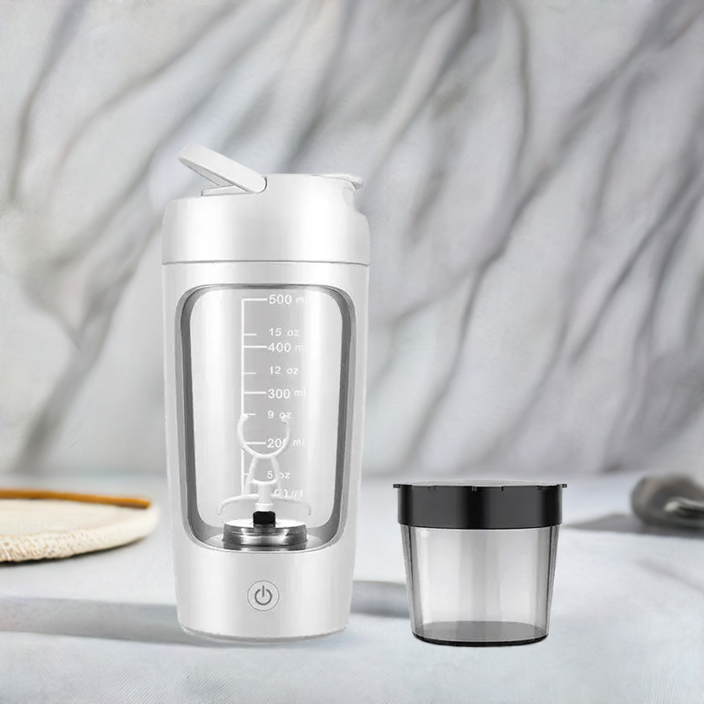 Electric Portable Whey Protein Shaker Bottle